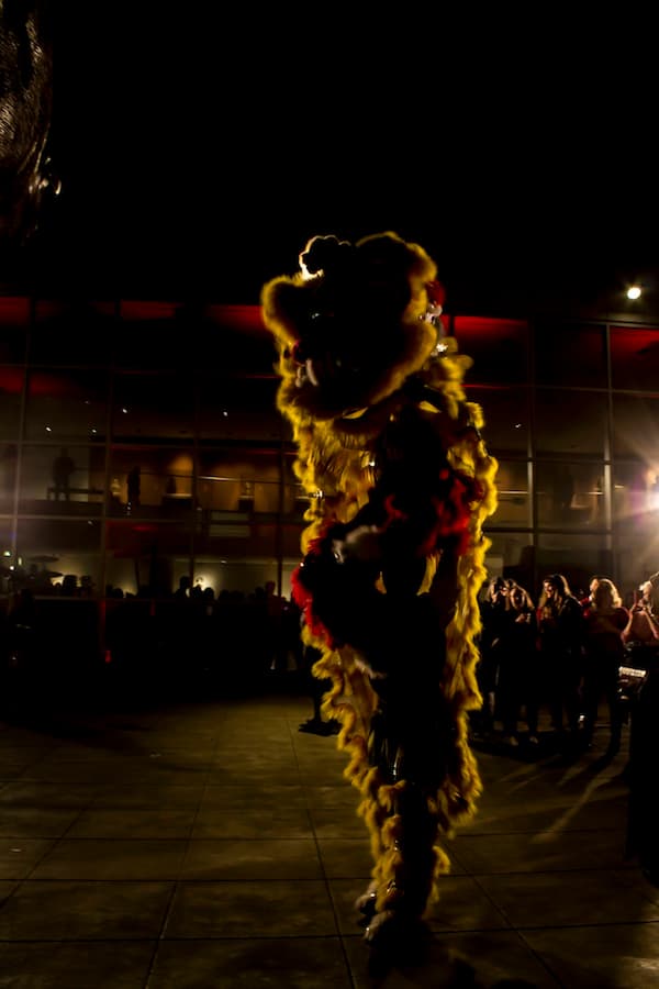 UCD’s Golden Turtle Lion Dance team kicks off a Lunar New Year celebration. (DIANA LI / AGGIE)