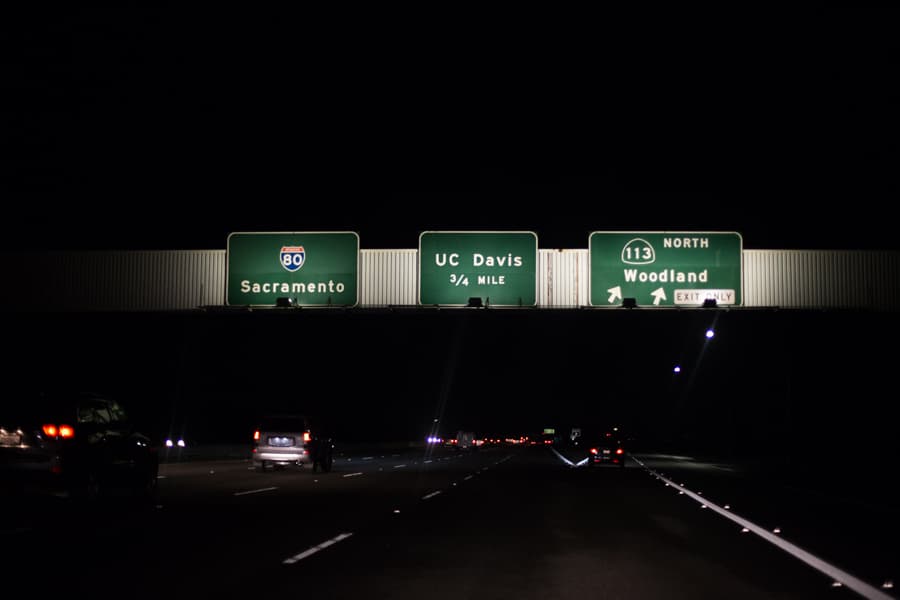 Take exit 27 in 3/4 mile. (KATIE LIN / AGGIE)