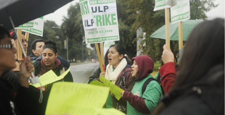 AFSCME 3299 members protest systemwide