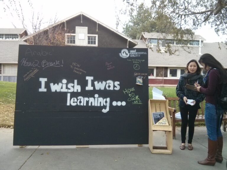 Experimental College holds “I Wish I Was Learning” campaign