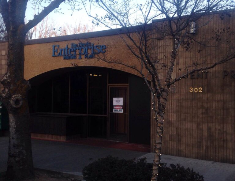 Davis Enterprise pressroom closes