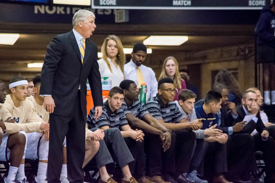 Head Coach Jim Les' commanding presence has been an attractive factor for the UC Davis men's basketball team. (BRIAN LANDRY / AGGIE)