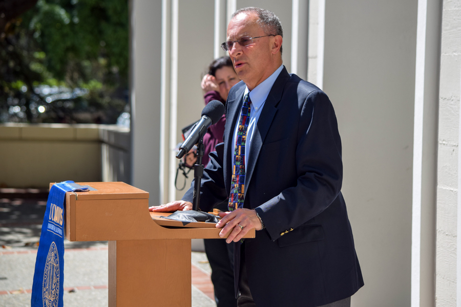 Acting Chancellor Ralph Hexter, pictured above, is one of four UC Davis faculty members to recently be admitted to the American Academy of Arts and Sciences. Appointed alongside him are: Andreas Albrecht, professor of physics; Chris Reynolds, professor of music; and David Simpson, distinguished professor of English. (BRIAN LANDRY / AGGIE)