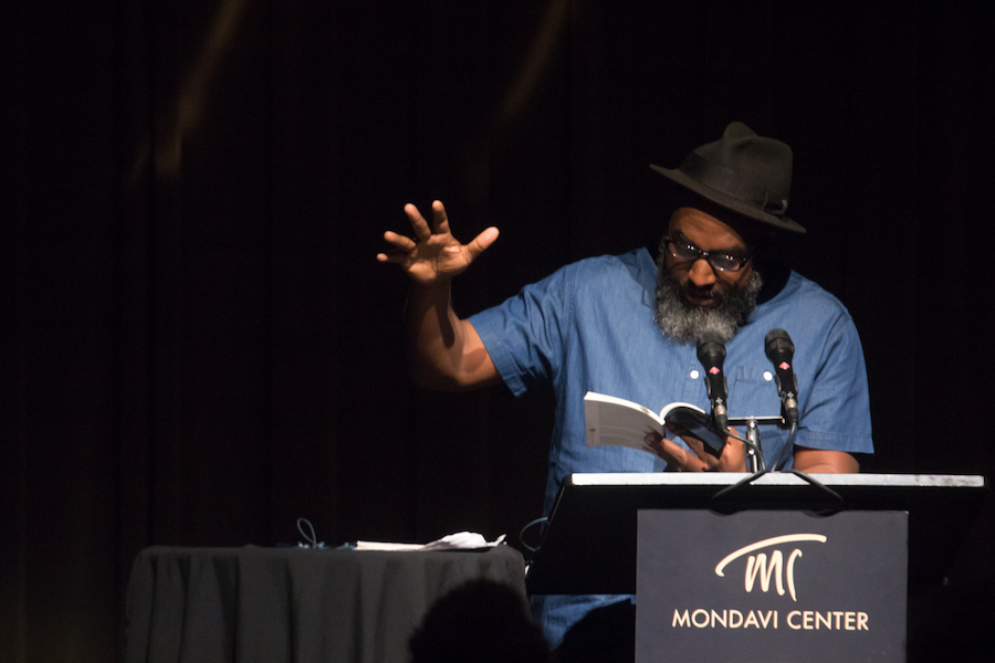 Roger Robinson performing at the Breaking Ground: Black British Writers event 