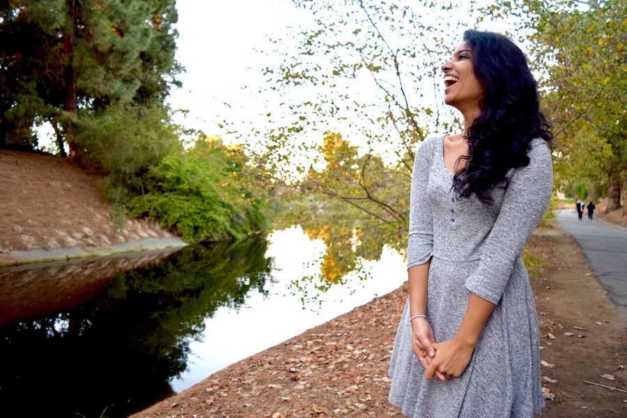 Happiness is evening walks at the Arboretum (featuring my friend Sanjana Srinivas). (DEBPARNA PRATIHER)
