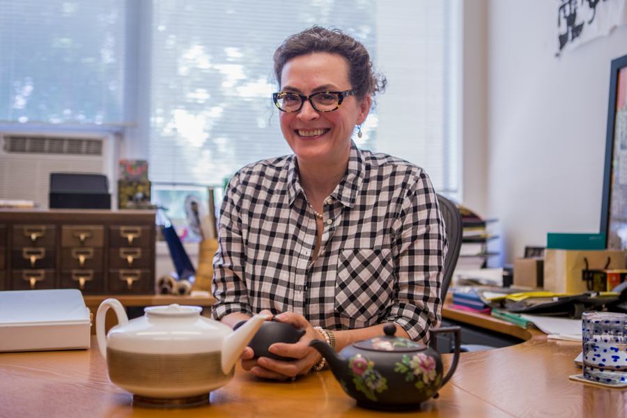 Faculty Director of the Global Tea Inittiative, Katharine Burnett. (CHARLES MIIN / AGGIE)