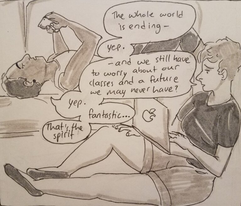 Cartoon: Always looking on the bright side