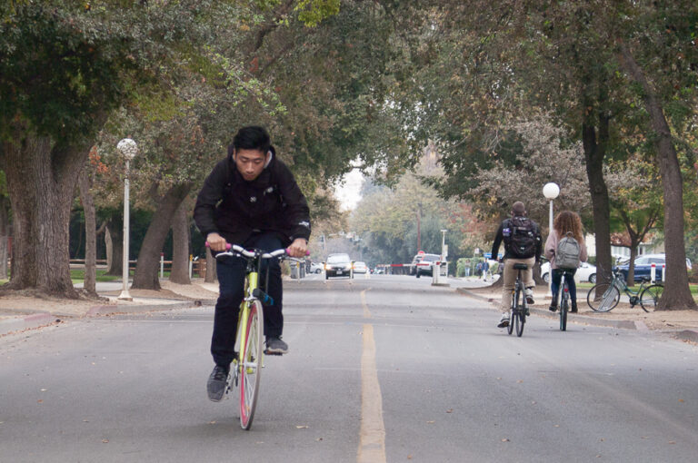 Humor: Davis students put Stranger Things kids to shame in panicked biking contest