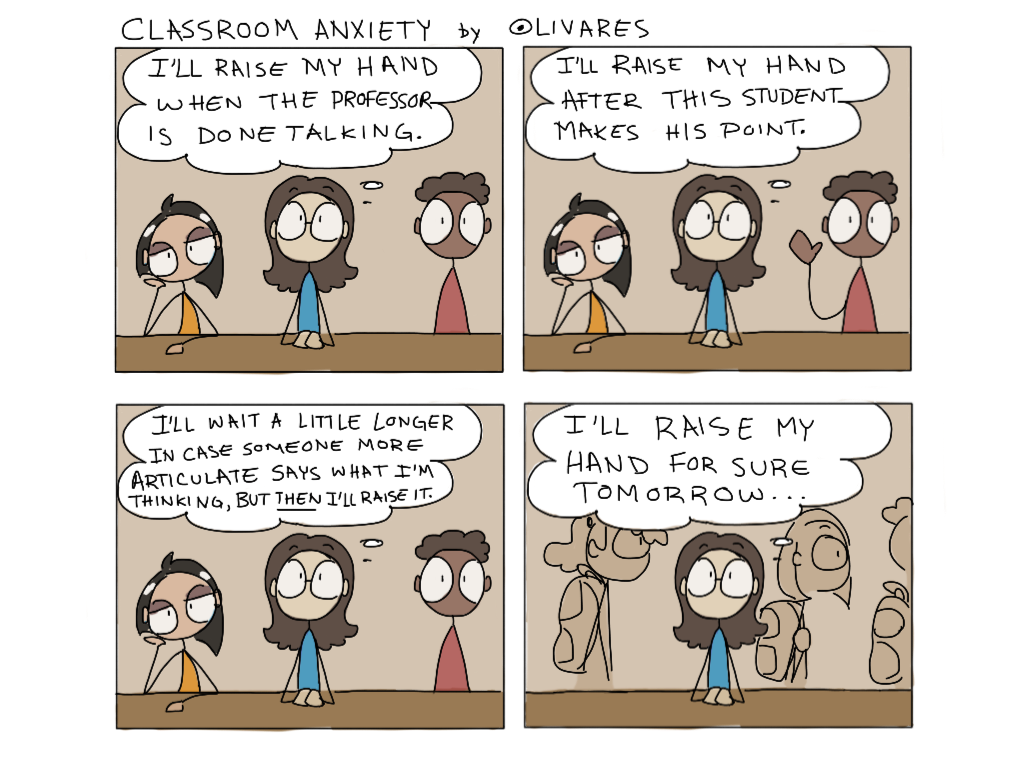Cartoon: Classroom Anxiety - The Aggie