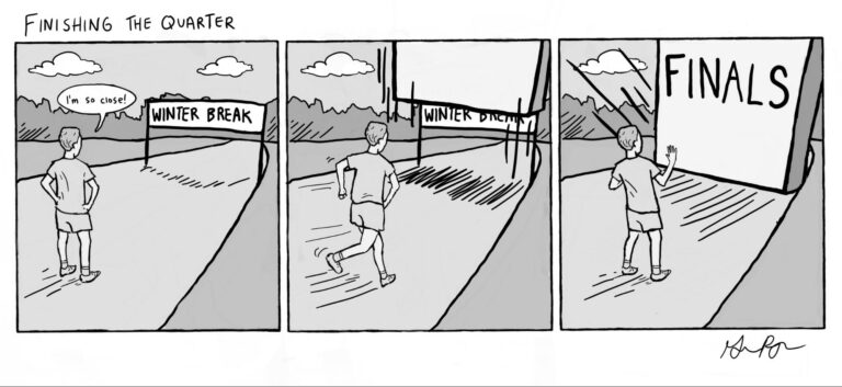 Cartoon: Finishing The Quarter
