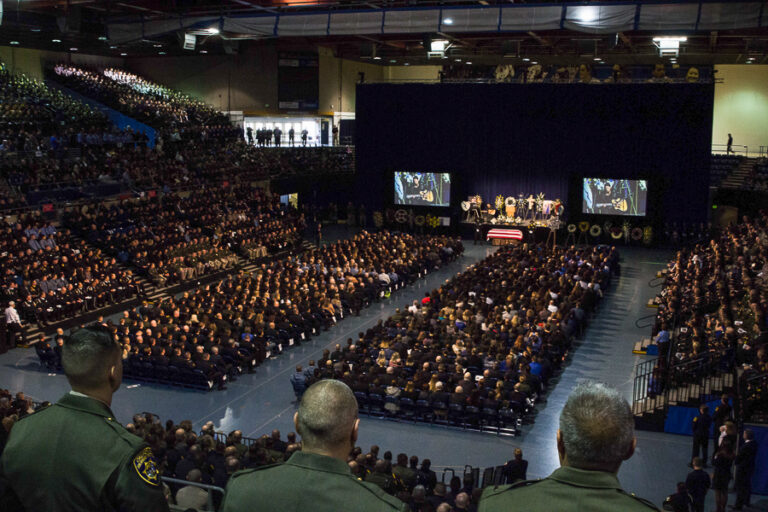Memorial for slain police officer Natalie Corona held at UC Davis