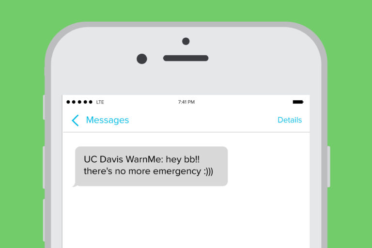 Humor: UC Davis WarnMe system warns us that there is in fact no emergency.