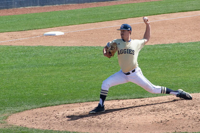 Aggies claim two of three from Highlanders in opening Big West series