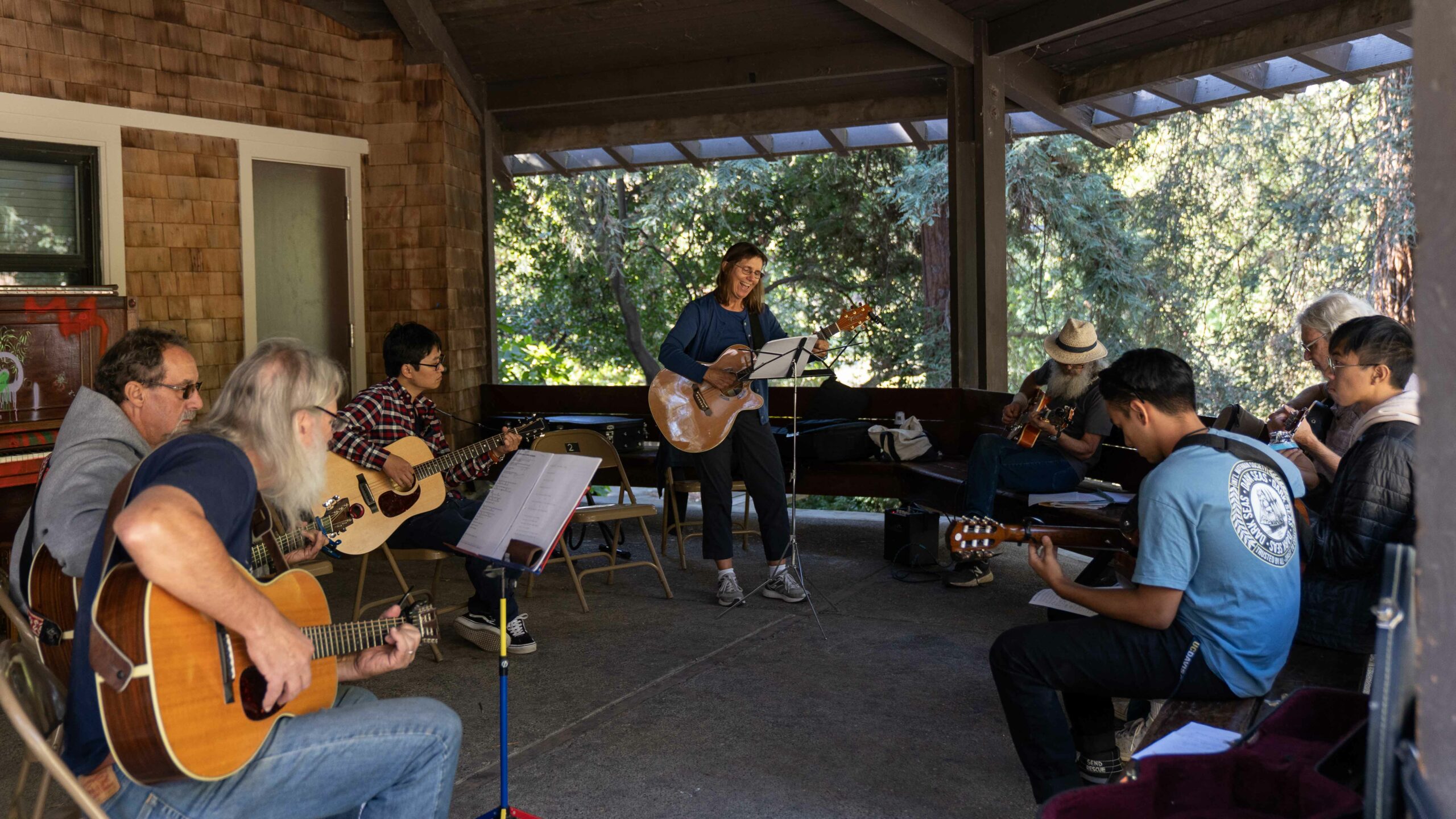 Folk Music Jam Session In The Arboretum The Aggie