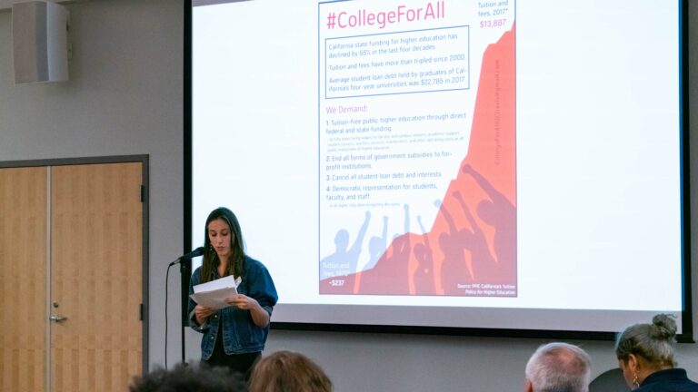 Town Hall meeting held on campus focused on cancellation of student debt