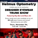 helmus optometry trunk show advertisement-01