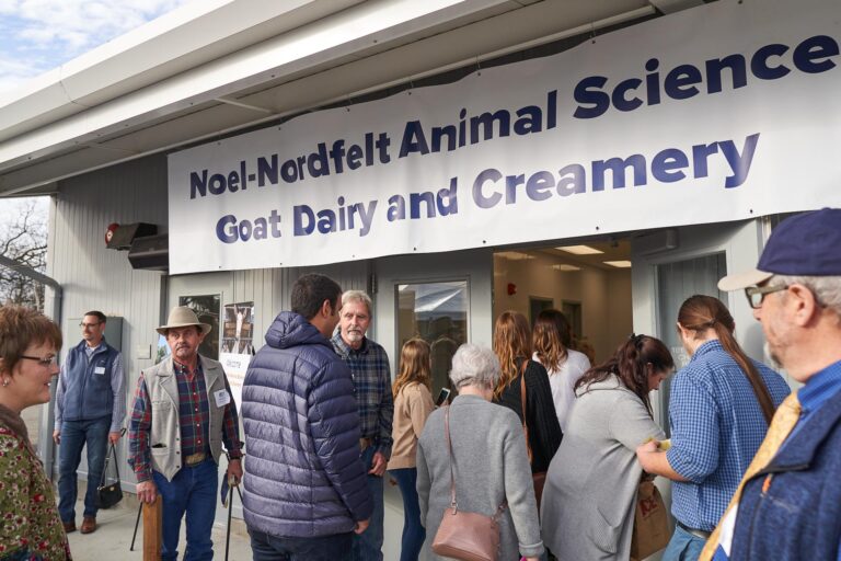 Animal Science Department welcomes new goat facility