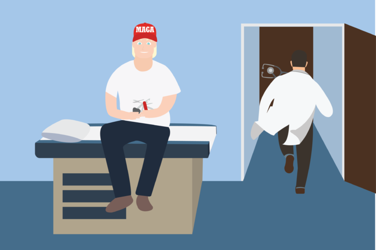 Humor: “My doctor said the hospital lacked the resources to test/treat me for coronavirus, so I cut out his tongue!”