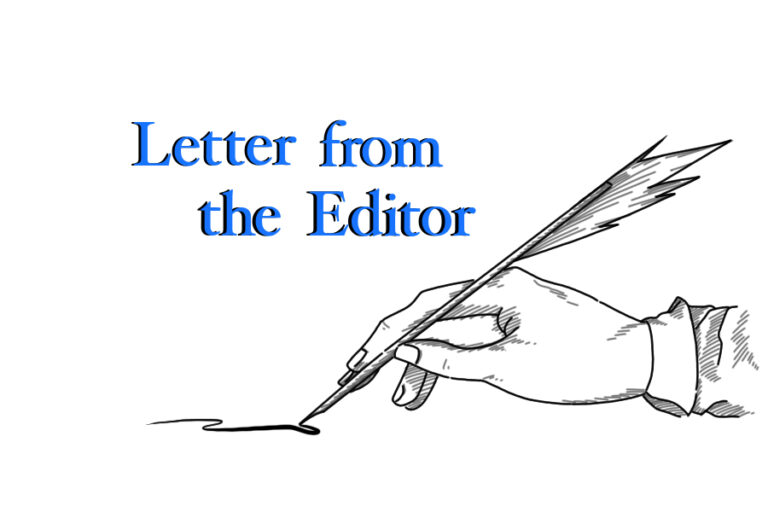 Letter from the editor