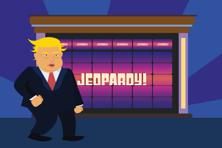 Trump threatens to take over as Jeopardy host if denied second term as president