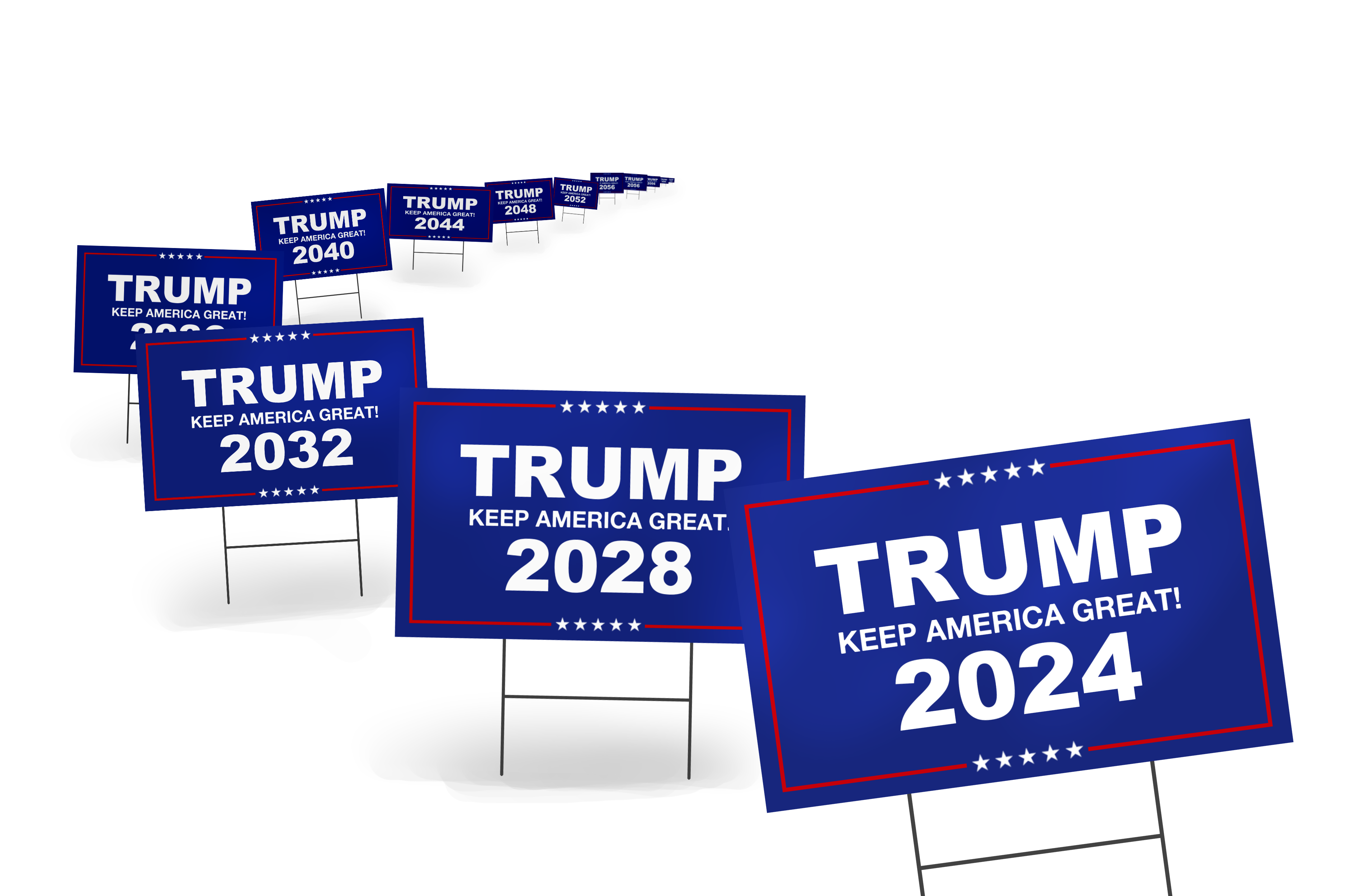 Wall Donald Trump Forever 2020 2024 2028 2032 Vinyl Decal Car DecalDoggy