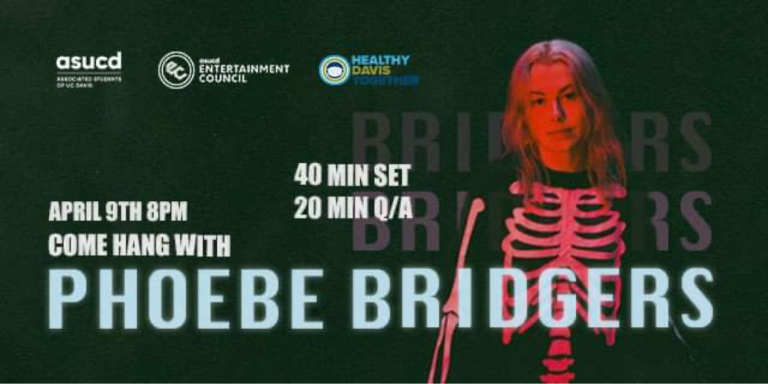 Phoebe Bridgers comes to UC Davis for a virtual performance and live Q-and-A for students