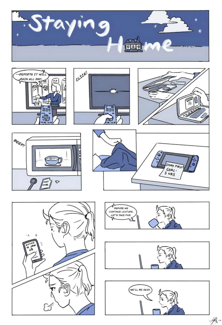 Cartoon: Staying home