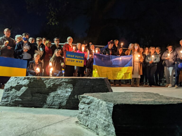 Organizers across Davis hold candlelight vigils supporting communities in times of war