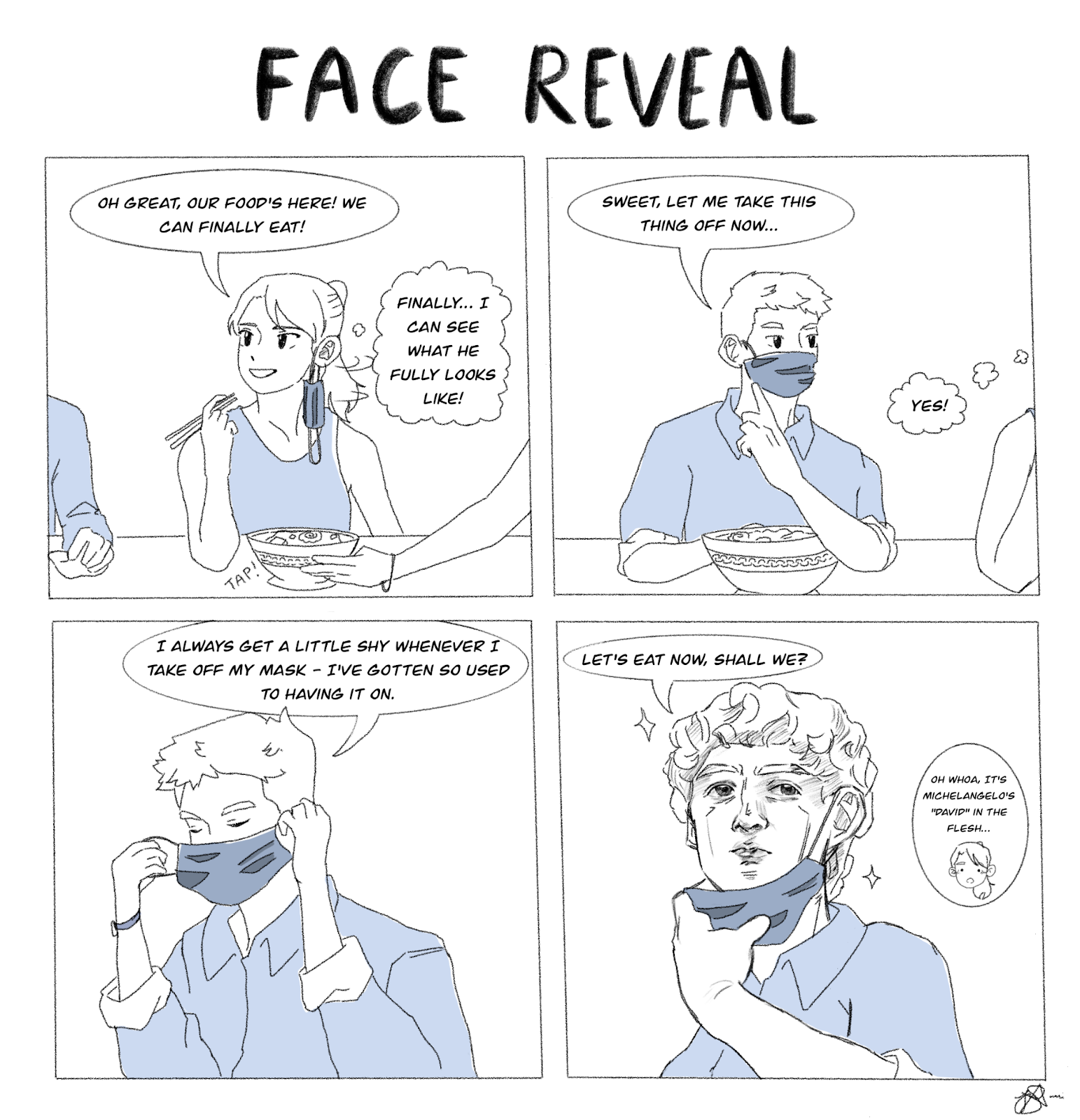 Cartoon: Face reveal - The Aggie