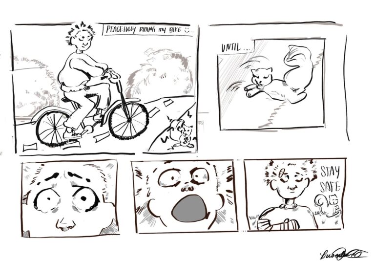 Cartoon: Watch out for squirrels!