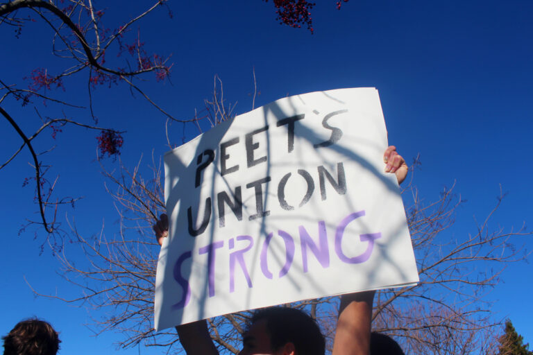 ‘Get to the bargaining table:’ North Davis Peet’s Coffee holds celebratory rally after historic vote to unionize