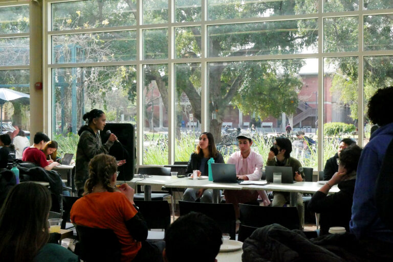 ASUCD senators and executive officers listen to student concerns at Feb. 7 student-employee listening session