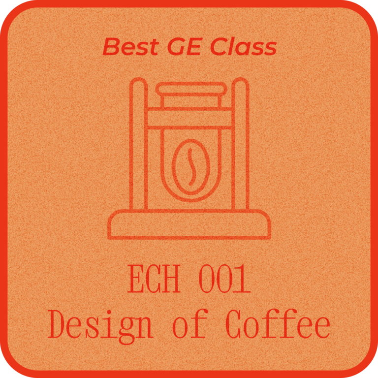 Best General Education Course: ECH 001: Design of Coffee – An Introduction to Chemical Engineering