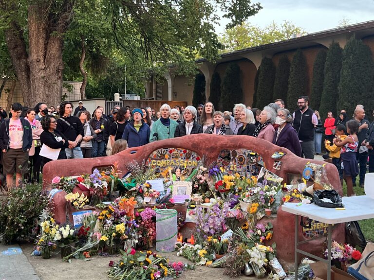 Davis community gathers together to hold vigil honoring the life of David Henry Breaux, the ‘Compassion Guy’