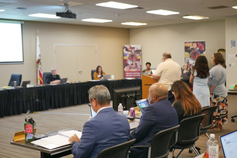 Yolo County Moms for Liberty members rally before Woodland school board meeting