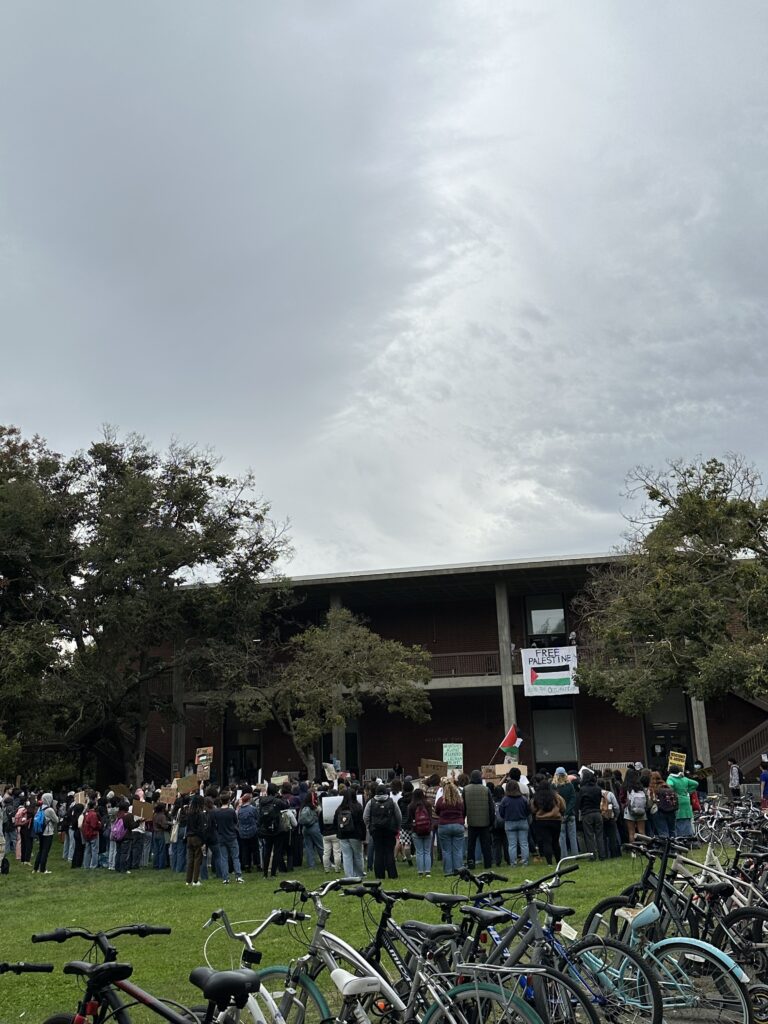 Students For Justice in Palestine host walkout and rally on Oct. 25