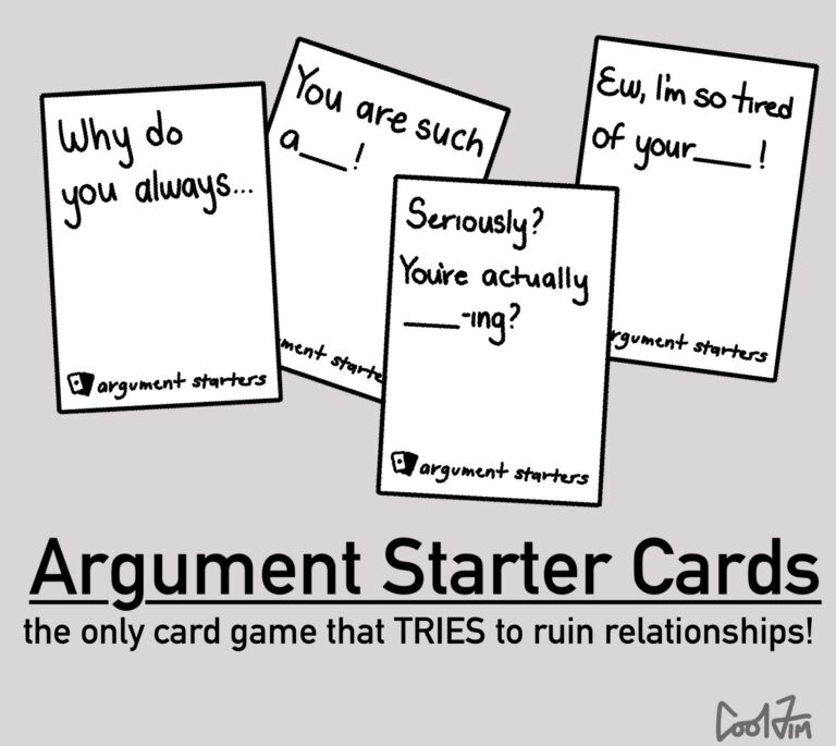 Argument starter cards