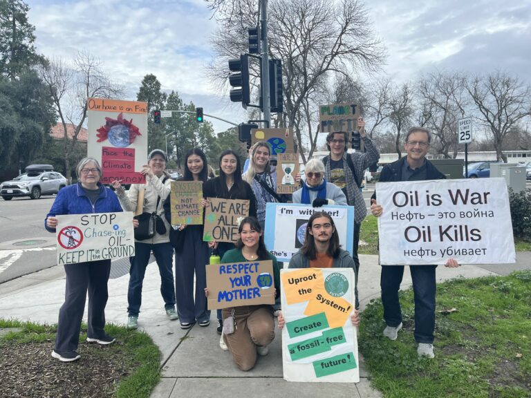 UC Davis Students and community members strike for climate action