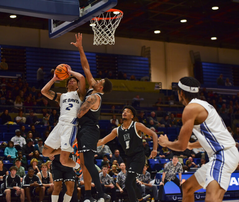 Davis duo leads Aggies to electric 75-63 victory over Hawaii