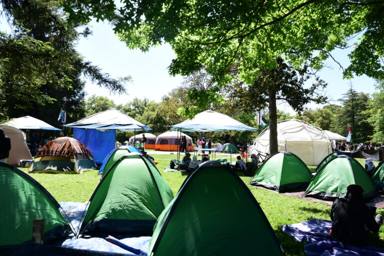 Student organizers set up encampment for Palestine in Memorial Union Quad