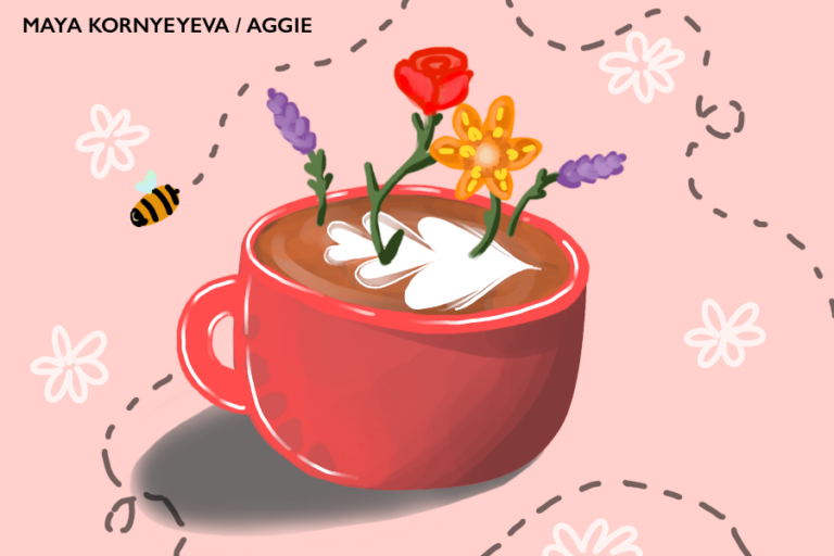 Coffee and flowers: the emergent flavor phenomena