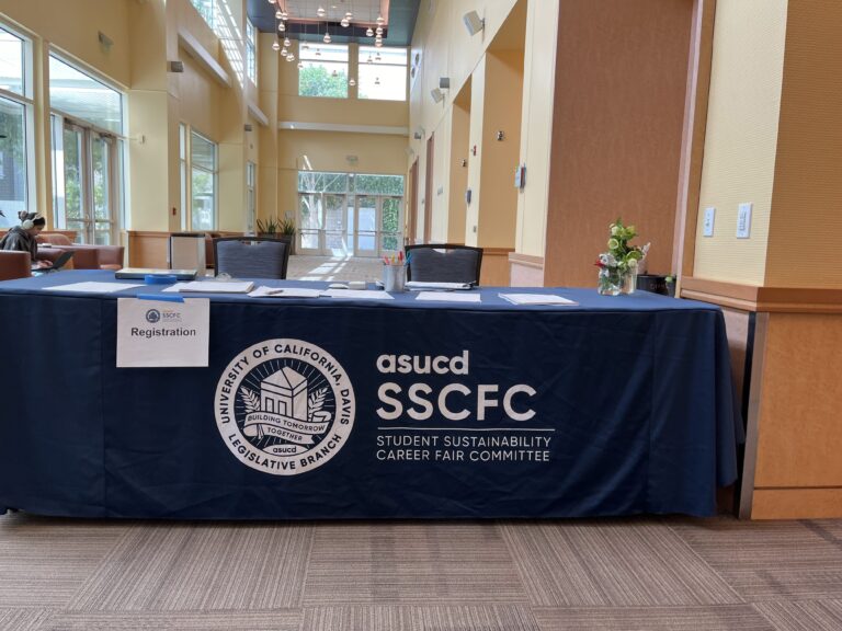 Several organizations tabled at Student Sustainability Career Fair on April 23