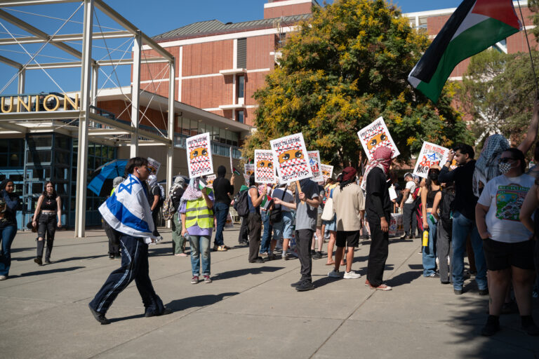 Photo Gallery: One year later, pro-Palestinian and pro-Israeli protesters hold demonstration on Oct. 7