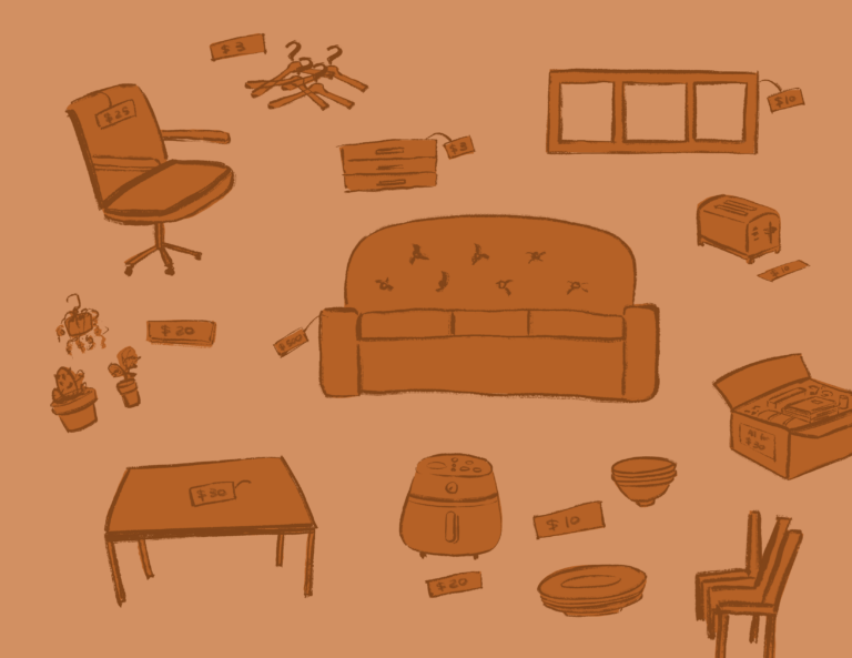 Students moving in and out creates an overflow of discarded furniture every year