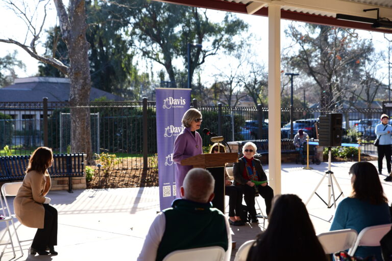 Davis Senior Center hosts a grand opening for its new patio space