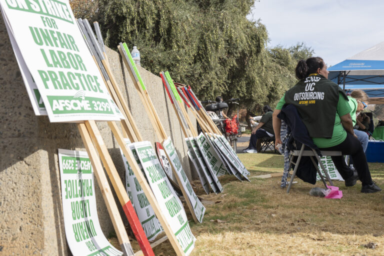 Thousands of UC workers strike, alleging unfair labor practices, interference with rights and staffing shortages