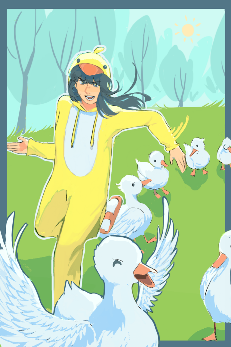 The ducks are bullying me