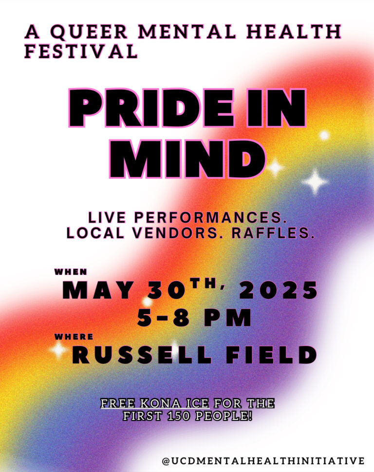 UC Davis Mental Health Initiative to host Pride in Mind Festival on May 30