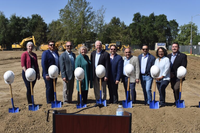 A groundbreaking ceremony was held for the new Walnut Park Library