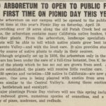 the aggie – 1958, arboretum opened